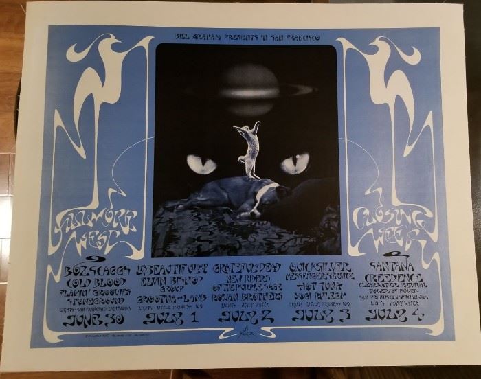 Fillmore West Closing Week 1971 - BG-287   https://ctbids.com/#!/description/share/73924