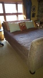 Large custom upholstered sleigh / day bed!