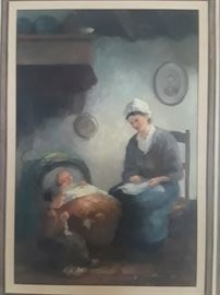 Mother And Child 1961 oil painting.