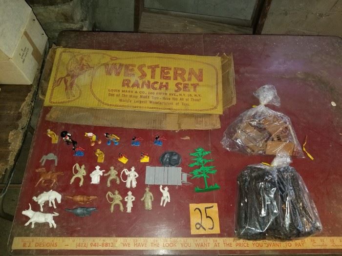 Marx Toys Western Ranch Playset and Accessories  https://ctbids.com/#!/description/share/73187
