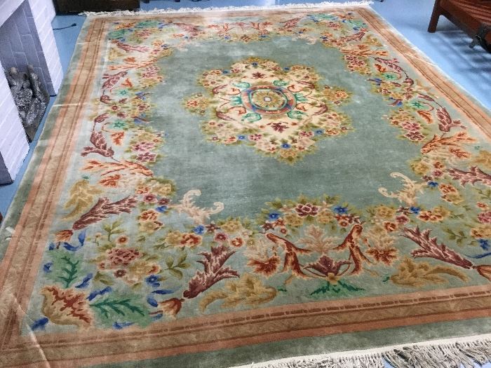 Modern Chinese rug...105" wide by 150" long (including fringe)