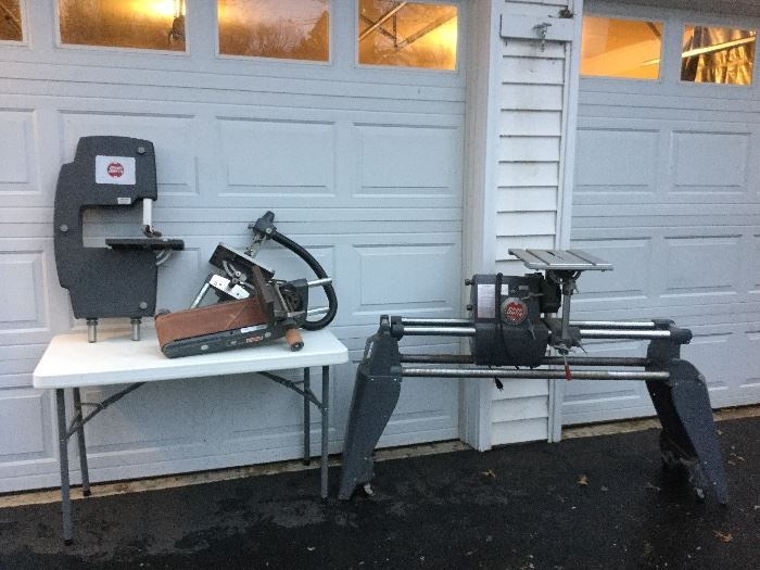 Shopsmith with attachments