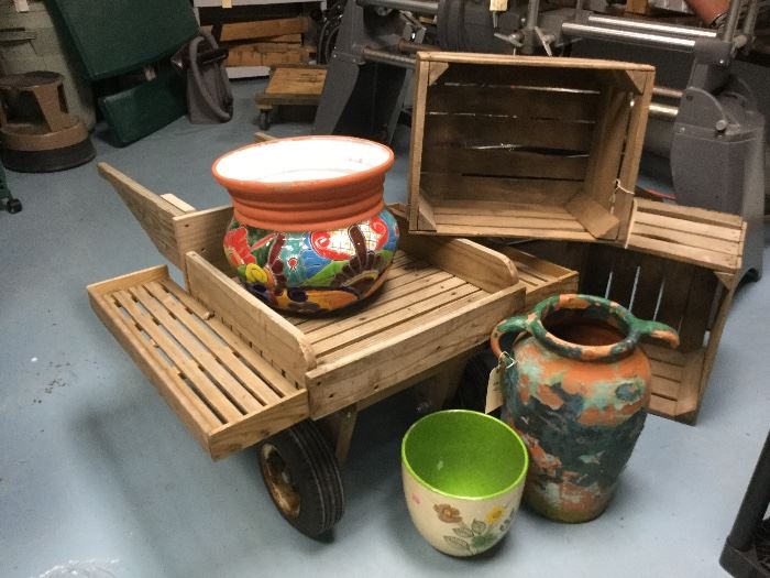 Custom-built garden cart
