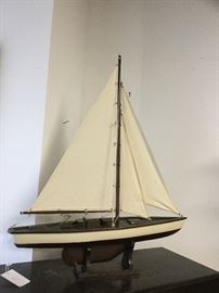 Hobby wood sailboat