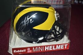 CHARLES WOODSON AUTOGRAPHED MINI HELMET