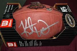 KURT WARNER AUTOGRAPHED FOOTBALL 