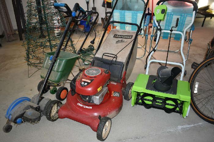 LAWN MOWER, ELECTRIC SNOW BLOWER