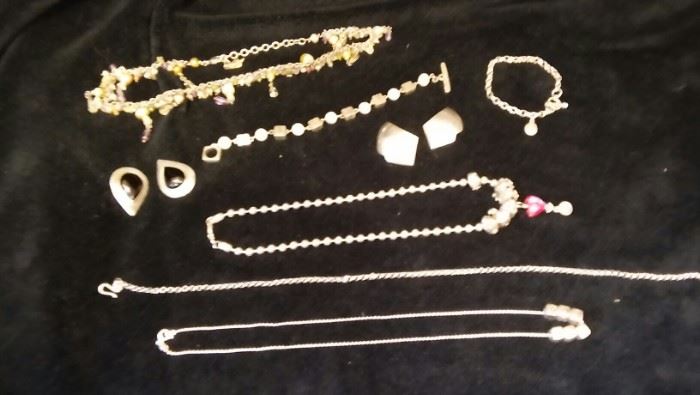 Sterling Lot Necklaces, Bracelets