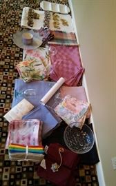 Tablecloths, Napkins, Glass, and More