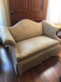 Vintage Chippendale style loveseat