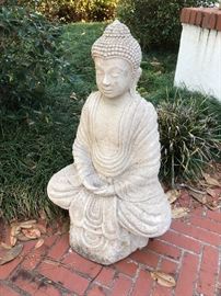 Vintage Carved Sandstone Buddha 