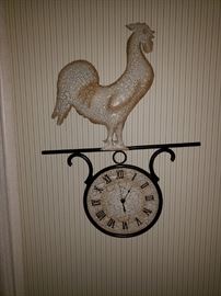 Rooster wall clock