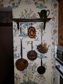 Kitchen utensils, shelf