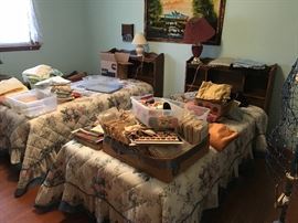 Pair of twin beds. Mattress and box springs included