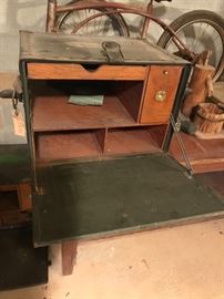 Military Field Desk - Wooden - there are three of these and they are awesome.  Must see!