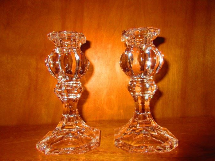 Pair of Crystal candlesticks