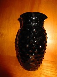 Amethyst hobnail vase