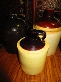 Antique stoneware jugs