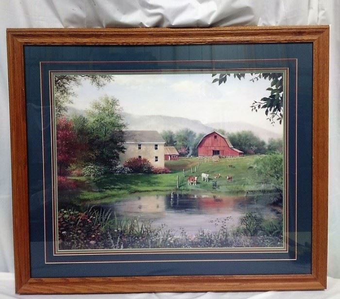 framed Farm print by R Carter https://ctbids.com/#!/description/share/81974