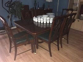 dining table six chairs