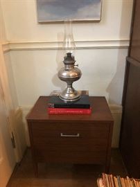 Pewter hurricane lamp