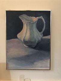 Elsie Dresche jug painting, original