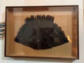 Turkey feather hunting trophy, vintage
