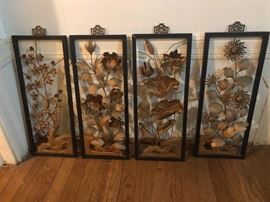 MCM Chinese metal wall art