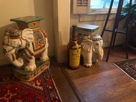 ceramic elephant ornate plant stands