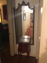 French turn of the century hall mirror