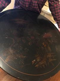 black lacquer coffee table