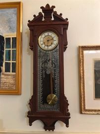 1870 Eastlake Victorian wall clock