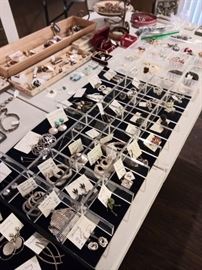 Tons of sterling earrings