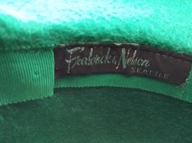 Vintage Merrimac Merri-Soie fur felt wool hat. Frederick & Nelson