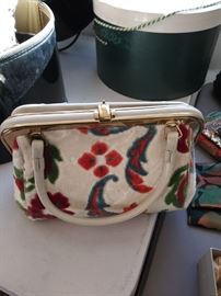 Vintage clutch carpet bag