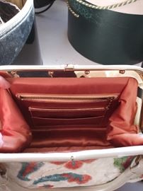 Vintage clutch carpet bag