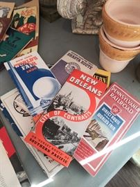 Vintage 1939 World's Fair train time tables