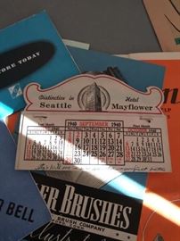 Vintage Seattle paper ephemera