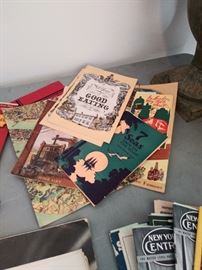 Collected menus from NY 1939 World's Fair