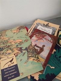 Collected menus from NY 1939 World's Fair