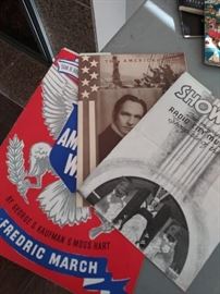 Vintage theater guides from 1939 NY World's Fair trip