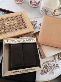 New in box vintage men's leather goods