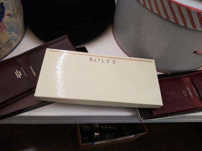 New in box vintage men's leather goods