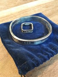 Sterling bangle and ring