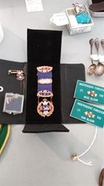 Vintage LBC IOF Independent Order of Foresters Badge/Pin/Medal Enamel