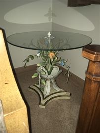metal floral Italian table