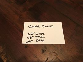 Large Cedar Chest