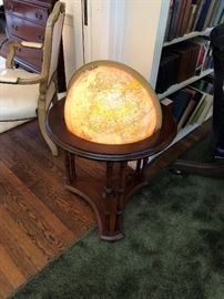Lighted Floor Globe