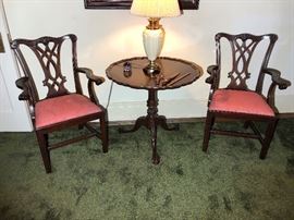 Matching Pair Henkel-Harris Arm Chairs