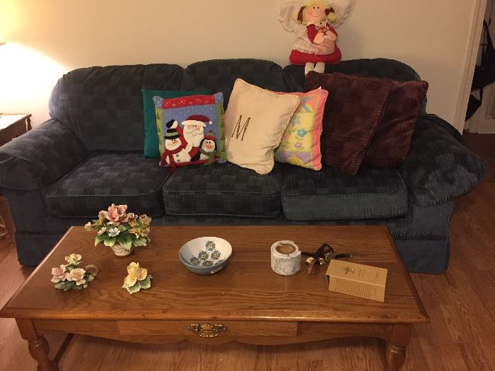 nice sofa and Oak coffee table
